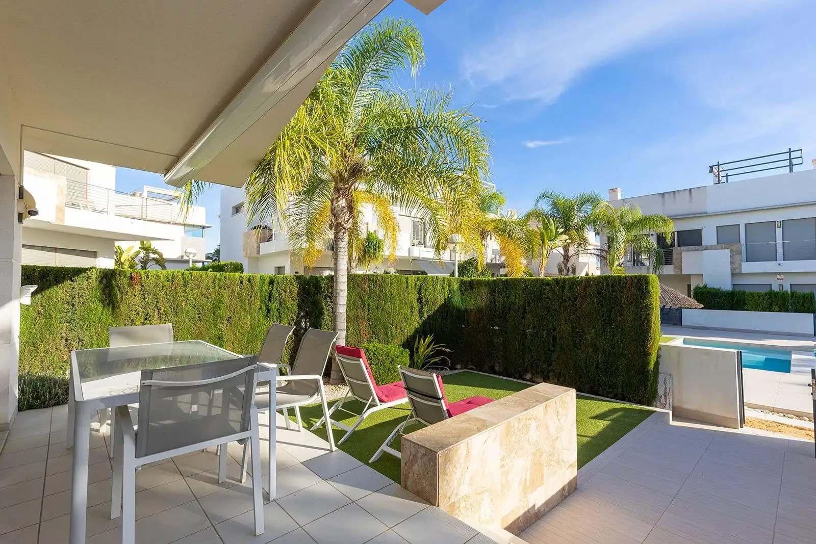 Terrace of Duplexes for sale in Rojales  with Air Conditioner, Heating and Private garden