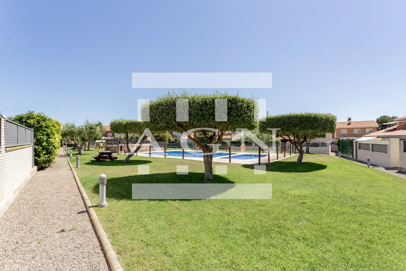 Garten von Einfamilien-Reihenhaus zum Verkauf in Cambrils mit Klimaanlage, Heizung und Privatgarten