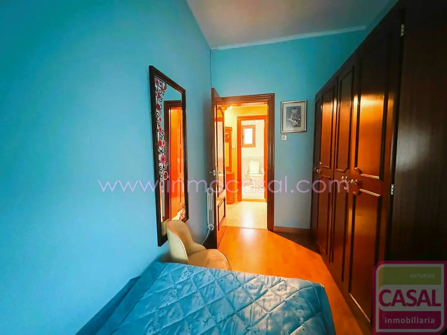 Bedroom of Flat for rent in Aller  with Heating, Storage room and Furnished