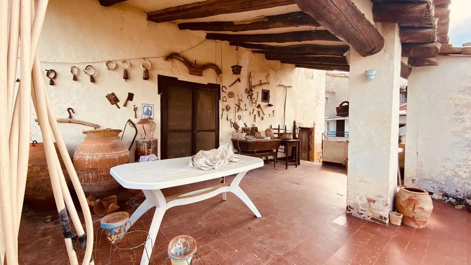 Terrace of Country homes for sale in Torrecilla de Alcañiz  with Private garden, Terrace and Storage room