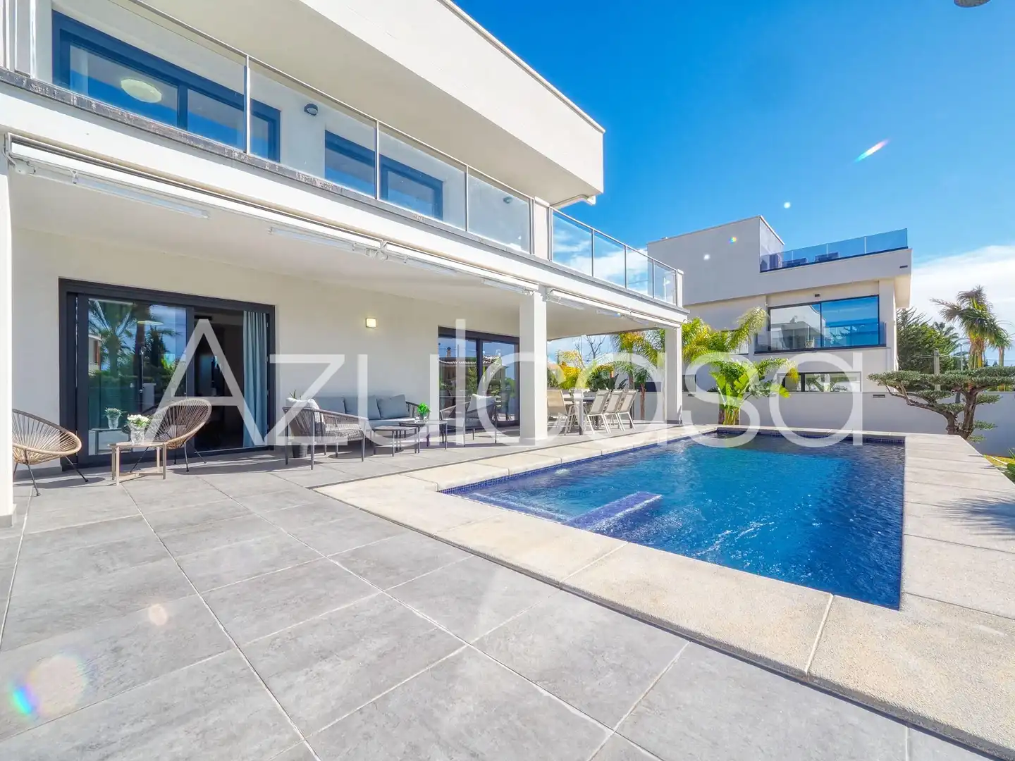 Vista exterior de Casa o chalet en venta en Sant Joan d'Alacant con Aire acondicionado, Terraza y Piscina