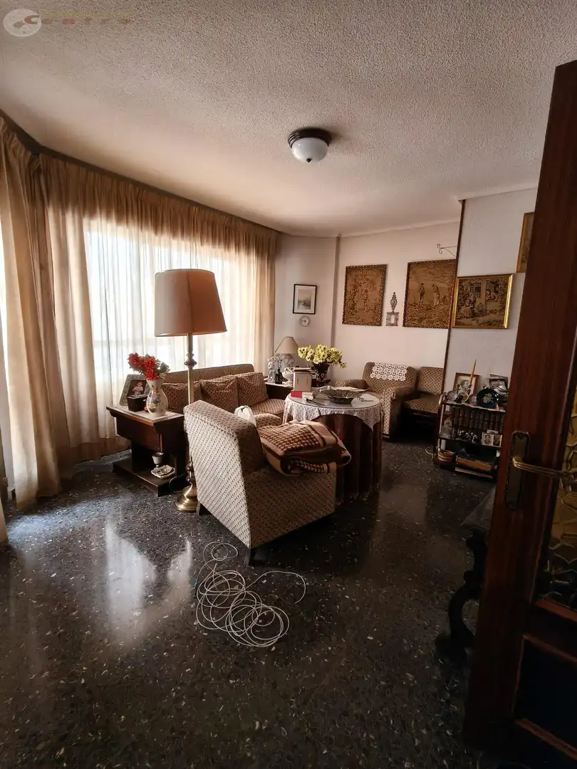Sala d'estar de Pis en venda en Albacete amb Traster, Moblat i Balcó