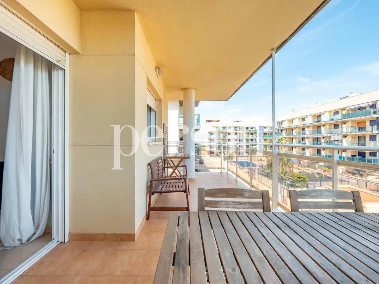 Terrasse von Wohnung zum Verkauf in Moncofa mit Klimaanlage, Heizung und Terrasse