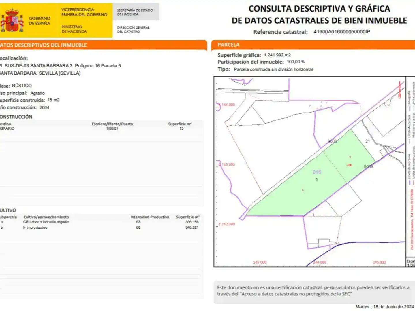 Terreno en venta en Sevilla