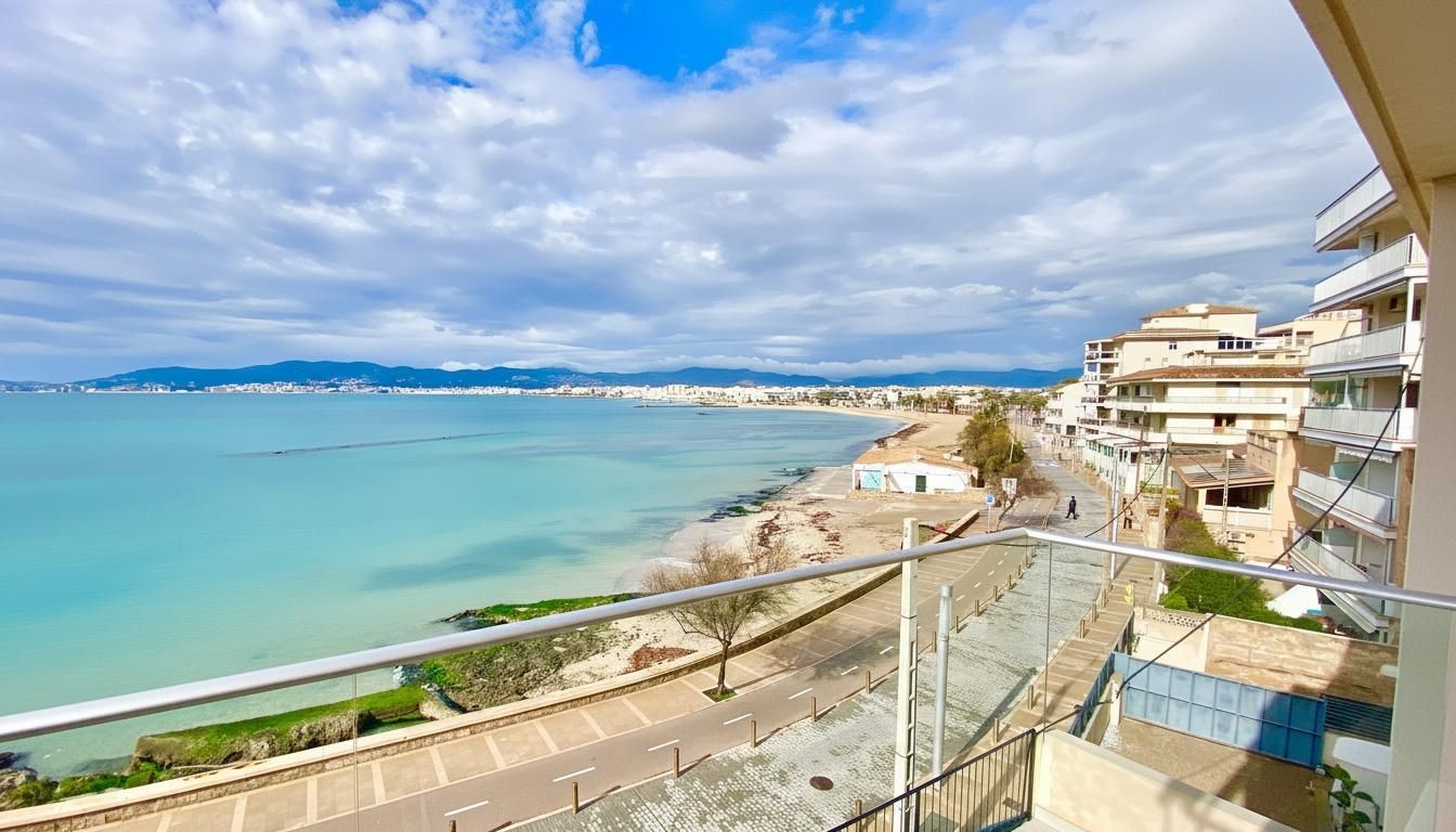 Vista exterior de Pis de lloguer en  Palma de Mallorca amb Aire condicionat, Terrassa i Traster