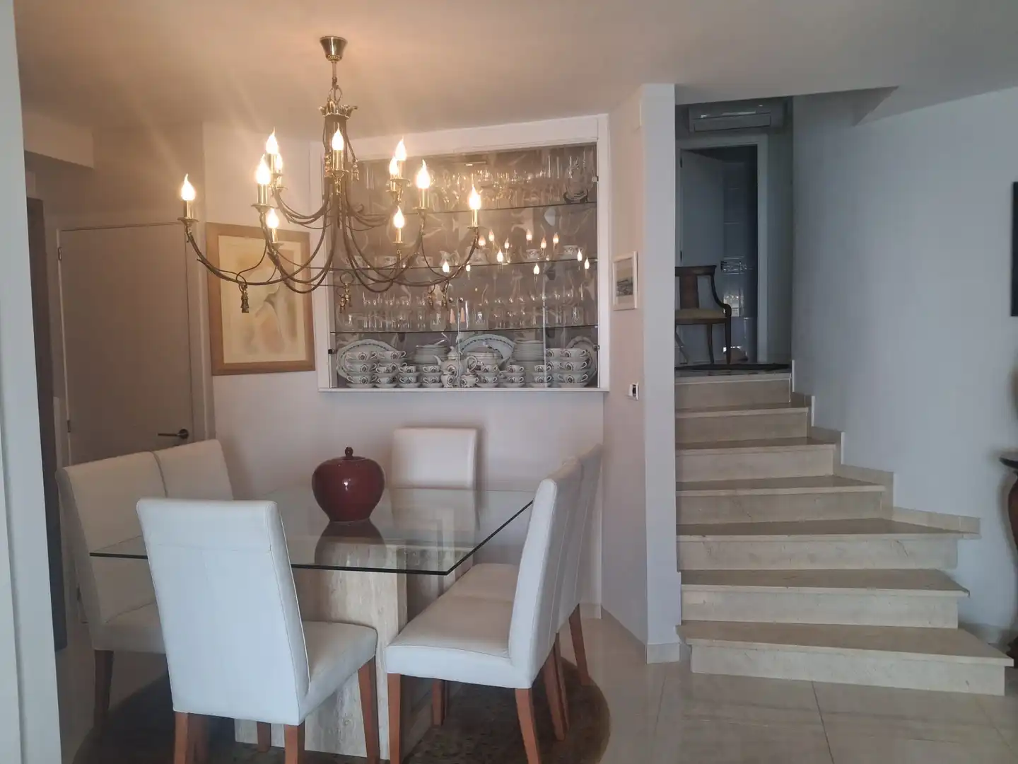 Dining room of Flat for rent in Peñíscola / Peníscola  with Air Conditioner, Terrace and Swimming Pool