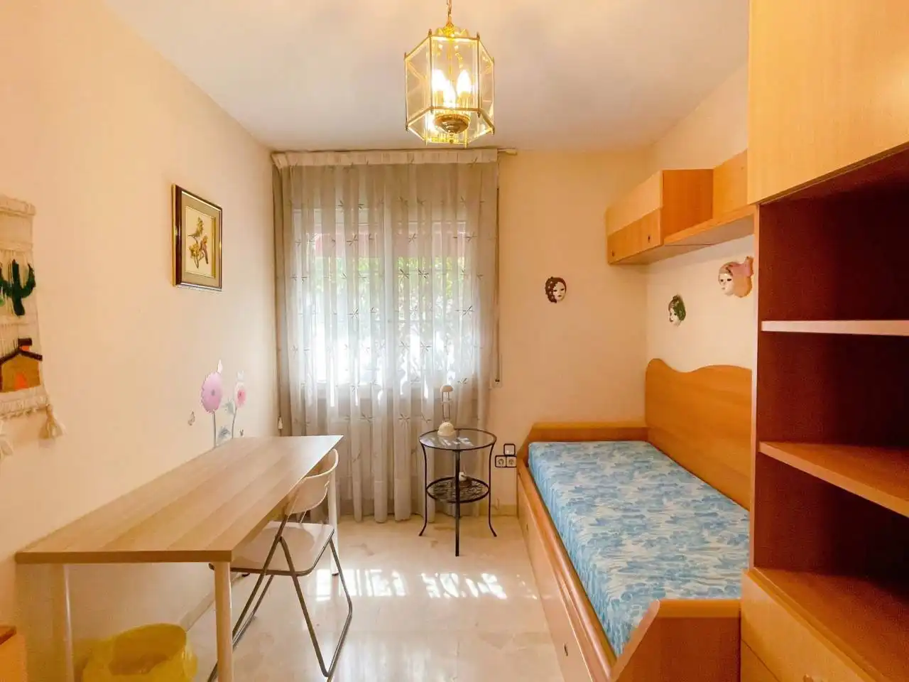 Schlafzimmer von Wohnung zur Miete in Cerdanyola del Vallès mit Klimaanlage, Heizung und Privatgarten