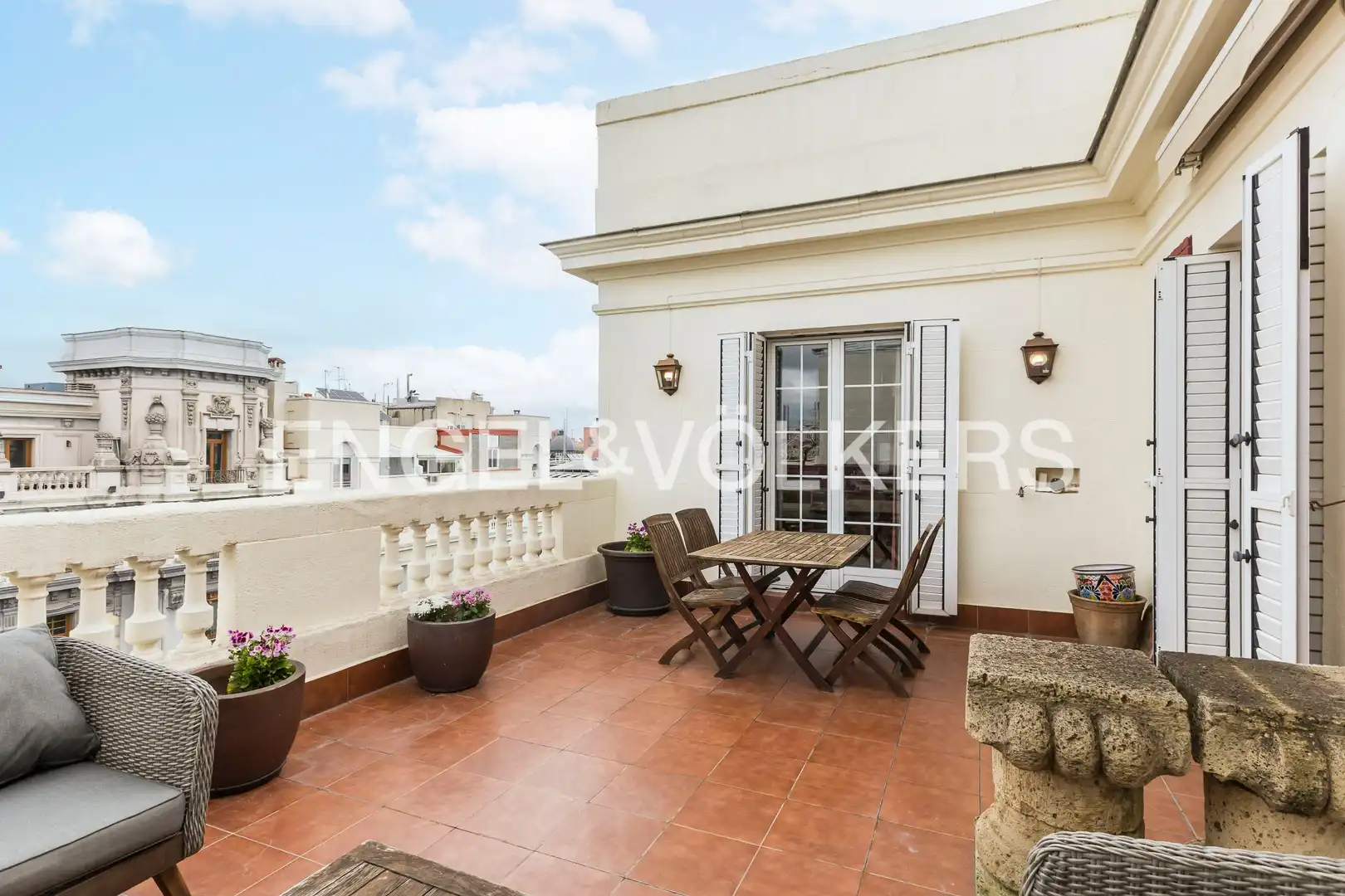 Terraza de Ático de alquiler en Madrid con Aire acondicionado, Calefacción y Terraza
