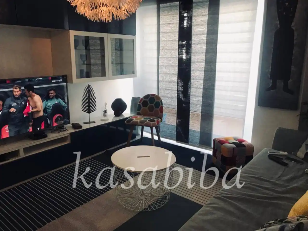 Living room of Flat for rent in Valencia  with Air Conditioner, Furnished and Balcony