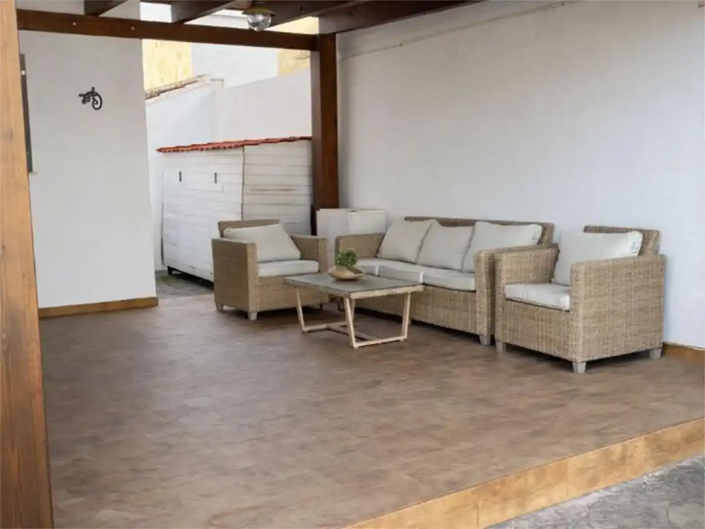 Terrassa de Casa o xalet de lloguer en La Pobla de Vallbona amb Aire condicionat i Piscina