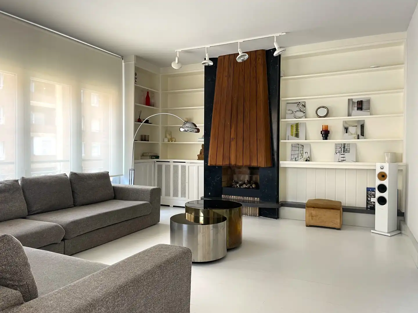 Sala de estar de Piso de alquiler en Barcelona con Aire acondicionado, Calefacción y Parquet