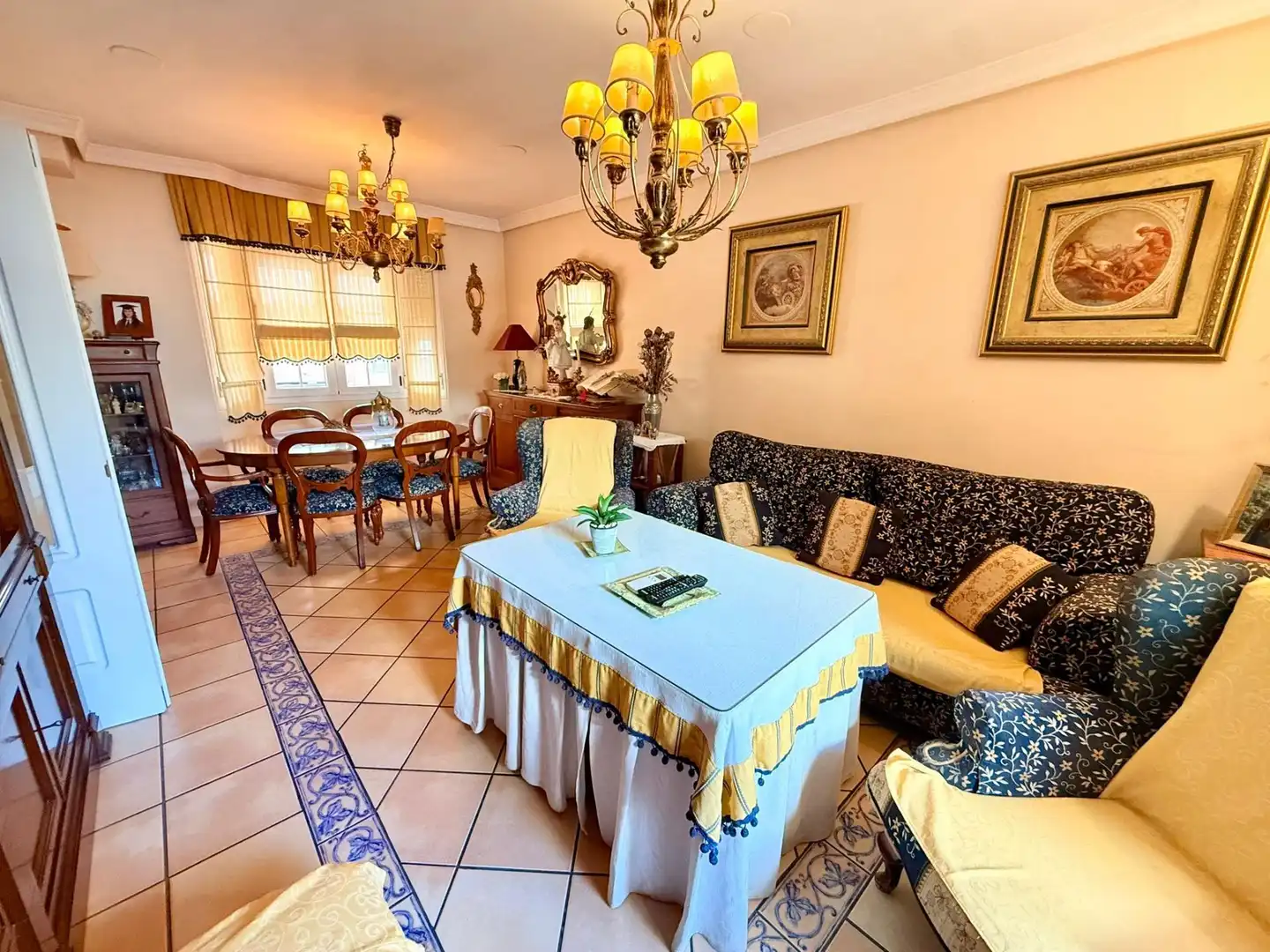 Dining room of Detached homes for sale in Roquetas de Mar  with Air Conditioner, Balcony and Community pool
