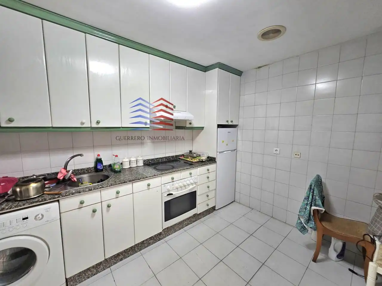 Kitchen of Flat for rent in Ourense Capital   with Heating, Parquet flooring and Terrace