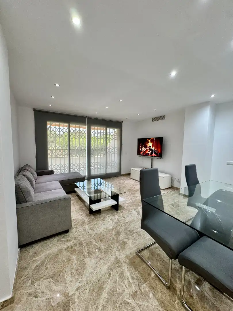 Sala de estar de Piso de alquiler en Bétera con Aire acondicionado, Calefacción y Jardín privado