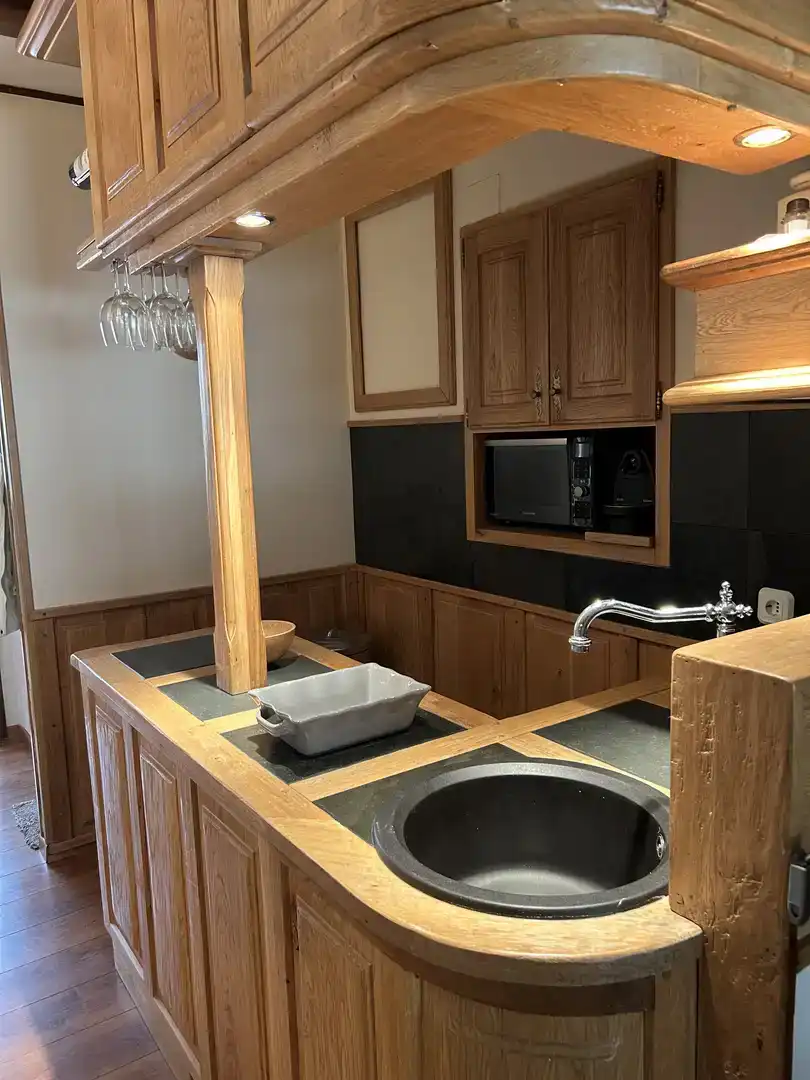 Cocina de Casa o chalet en venta en Hermandad de Campoo de Suso con Jardín privado, Parquet y Trastero