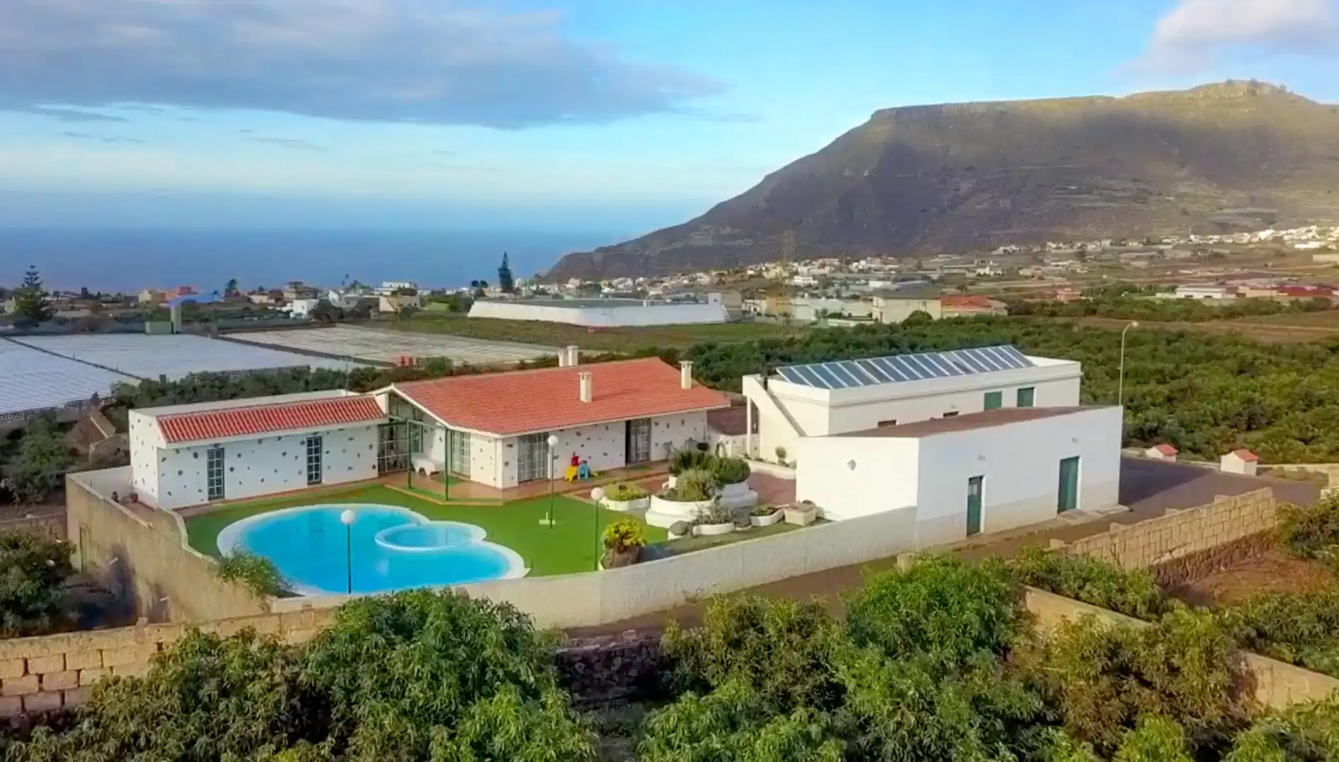 Vista exterior de Finca rústica en venta en Tegueste con Terraza, Trastero y Piscina