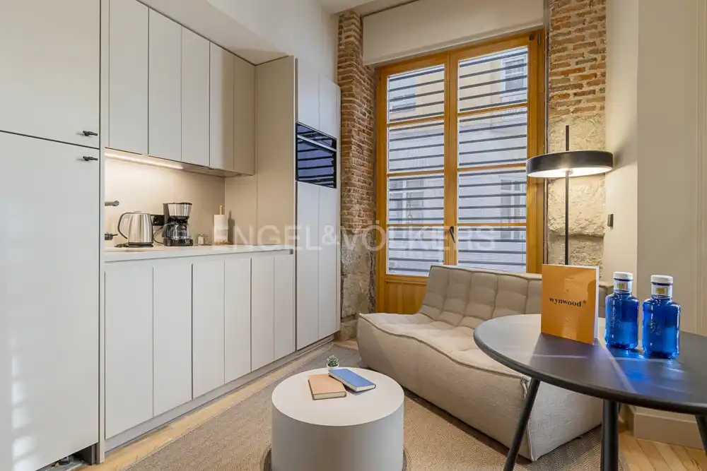 Sala de estar de Piso de alquiler en Madrid con Aire acondicionado, Calefacción y Amueblado