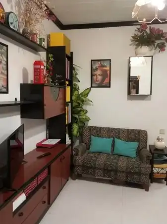 Wohnzimmer von Wohnung zum Verkauf in Barcelona mit Möbliert