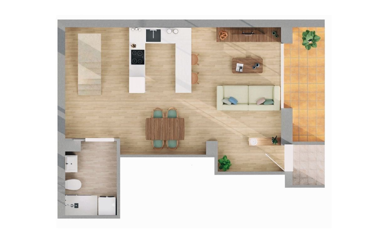 Duplex for sale in Girona Capital  with Air Conditioner and Terrace