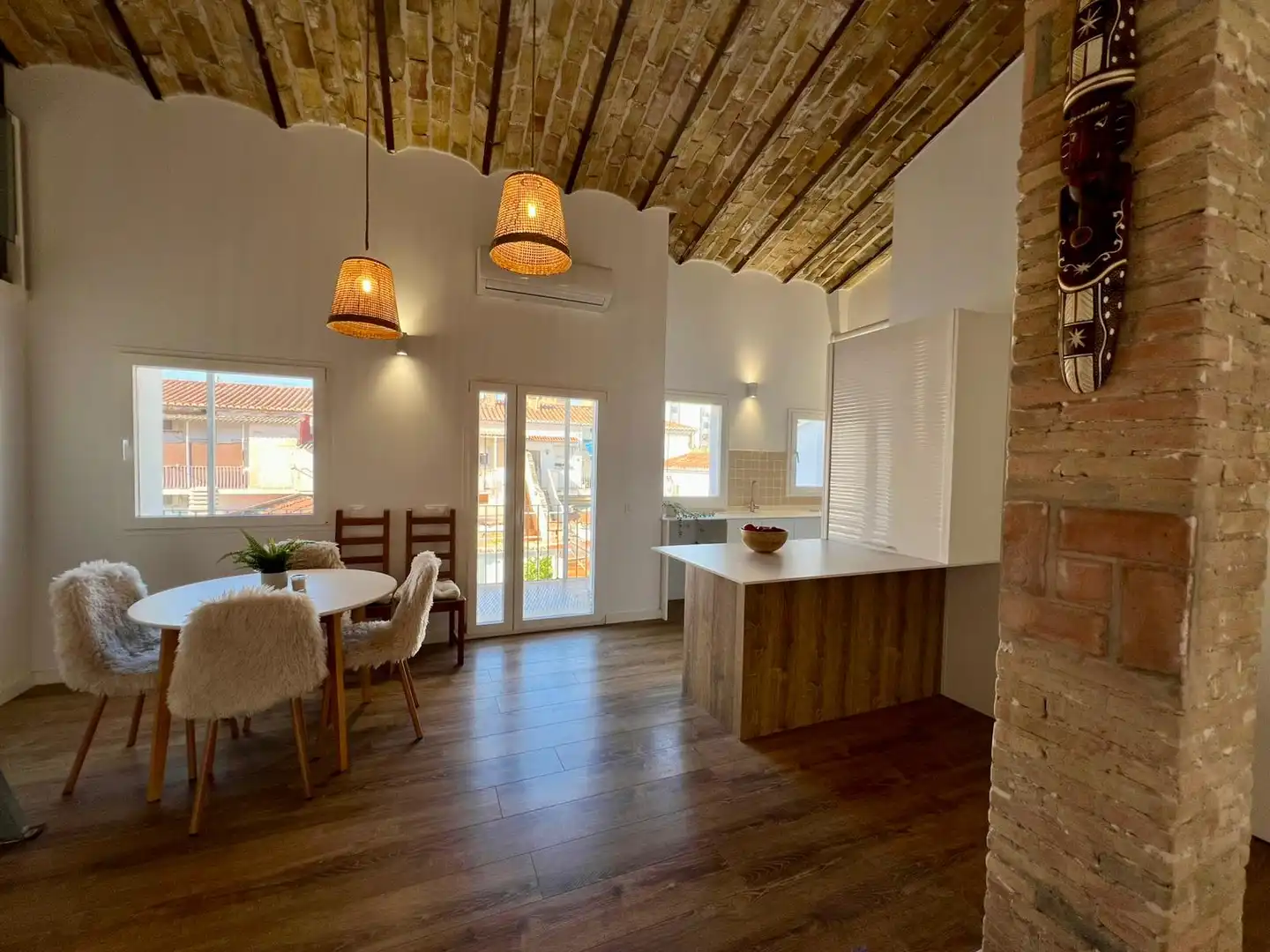Cocina de Piso de alquiler en Sagunto / Sagunt con Aire acondicionado, Amueblado y Horno