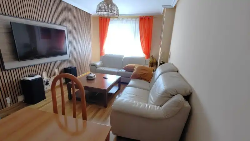 Wohnzimmer von Wohnung zum Verkauf in San Andrés del Rabanedo mit Heizung, Privatgarten und Parkett