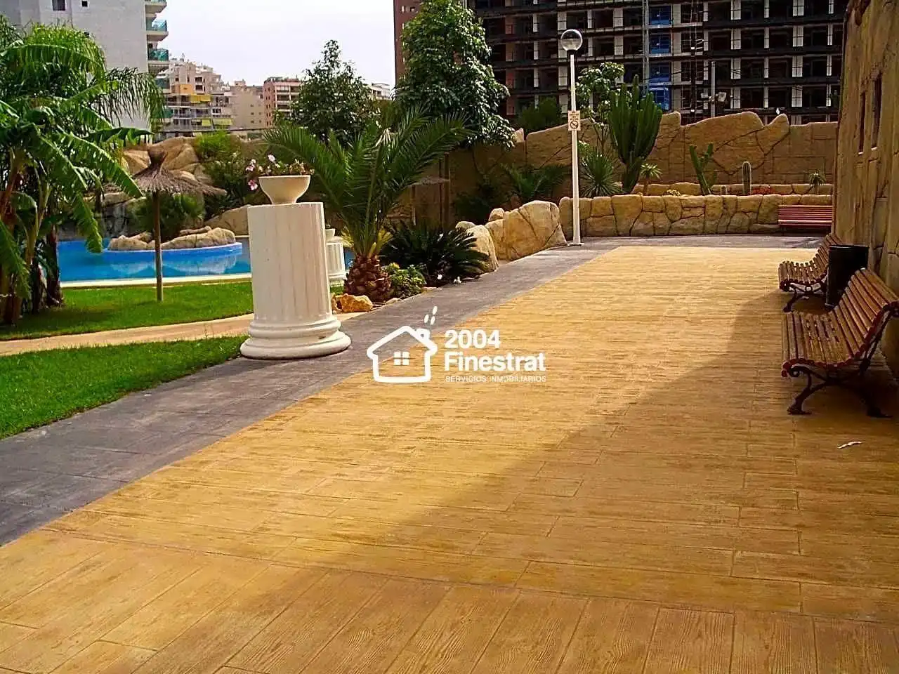 Terrasse von Wohnung zum Verkauf in Villajoyosa / La Vila Joiosa mit Klimaanlage, Terrasse und Gemeinschaftspool