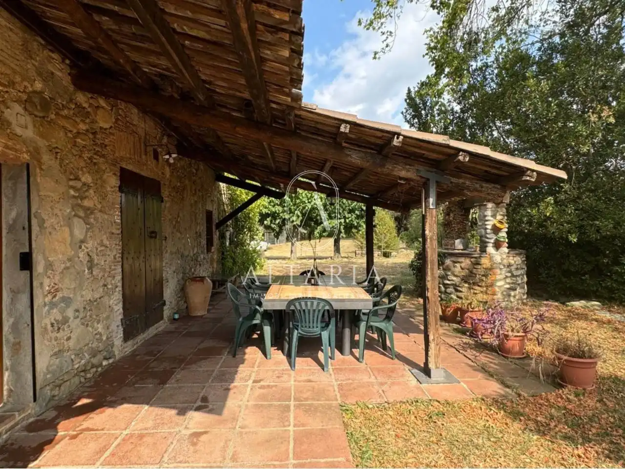 Terrassa de Finca rústica en venda en Anglès amb Calefacció, Jardí privat i Terrassa