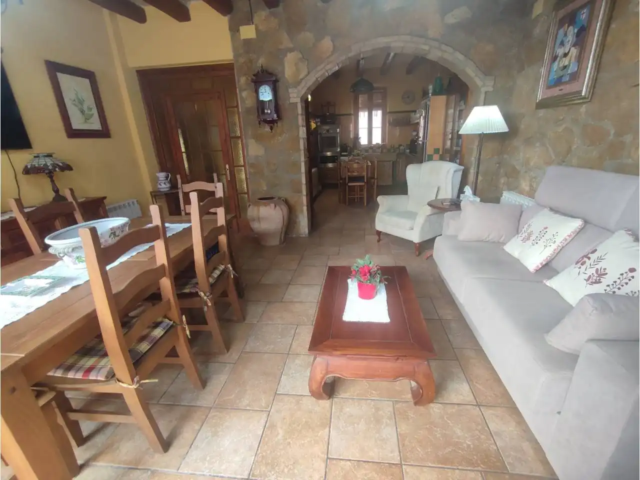 Dining room of Houses for sale in Torrelavit  with Heating and Furnished