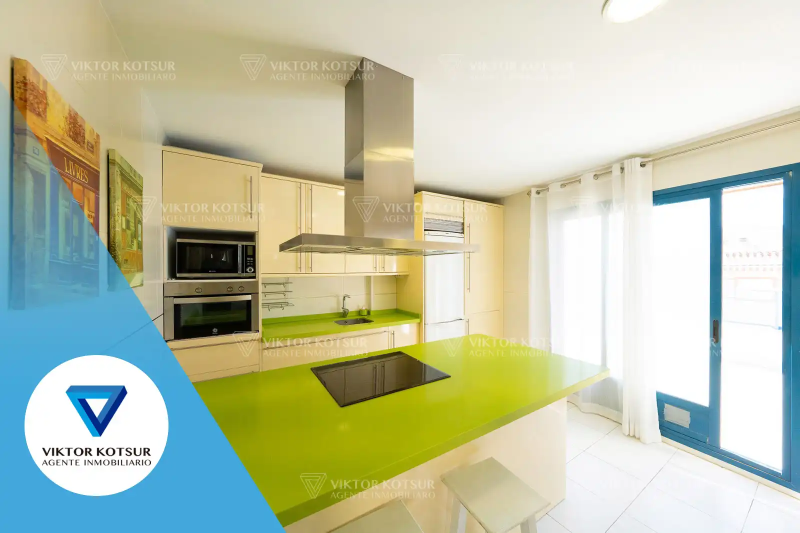 Cocina de Ático en venta en Roquetas de Mar con Aire acondicionado, Parquet y Terraza