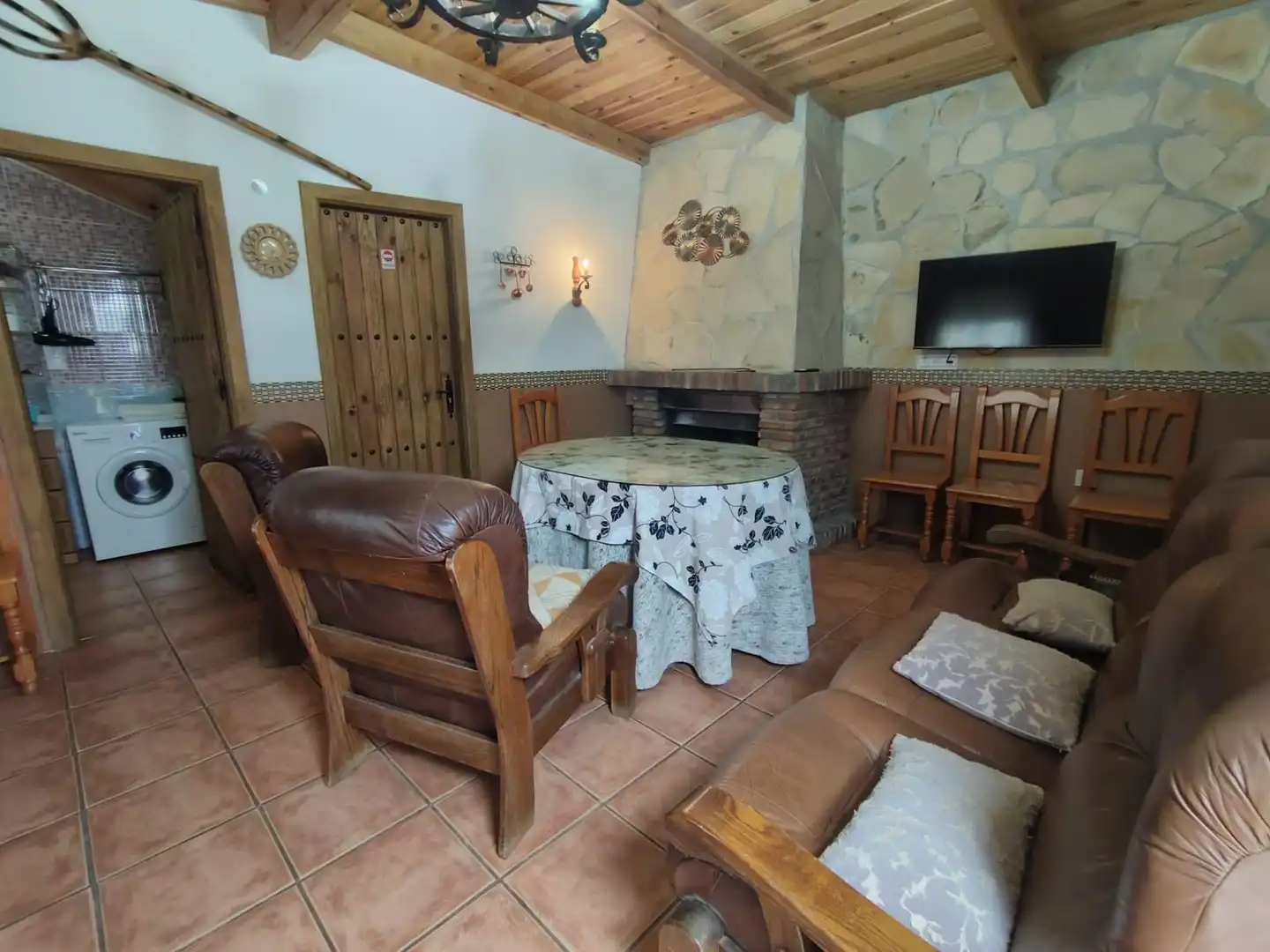Living room of Country homes for sale in Guadix  with Furnished, Oven and Washing machine