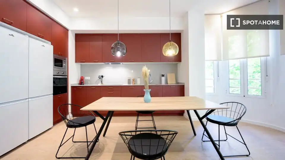 Cocina de Piso de alquiler en Valencia con Aire acondicionado, Calefacción y Amueblado