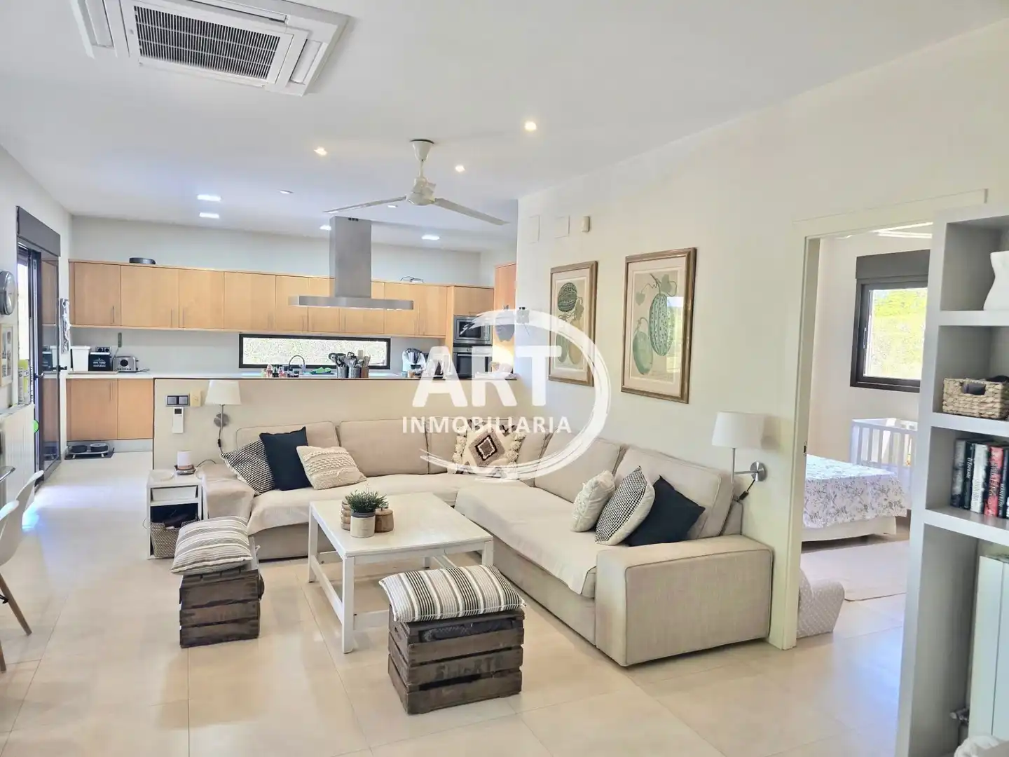 Sala de estar de Casa o chalet en venta en Bétera con Aire acondicionado, Calefacción y Jardín privado