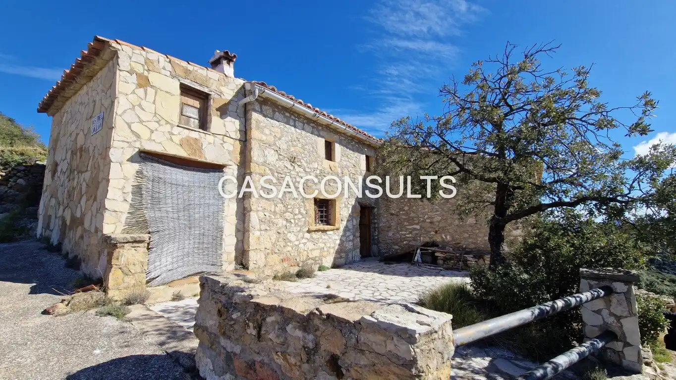Vista exterior de Finca rústica en venda en Vistabella del Maestrazgo amb Jardí privat, Terrassa i Moblat