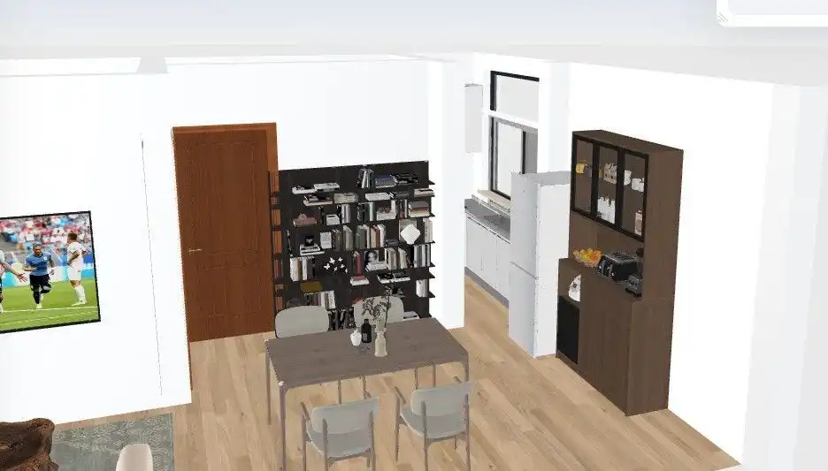 Cocina de Apartamento en venta en  Madrid Capital con Calefacción, Terraza y Amueblado