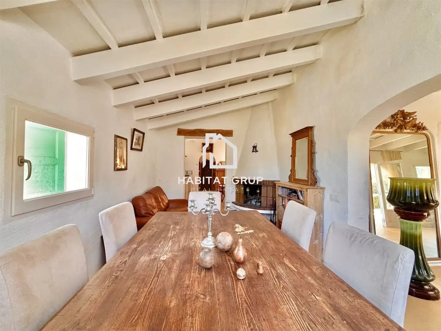 Esszimmer von Haus oder Chalet zum Verkauf in Sant Lluís mit Klimaanlage, Heizung und Privatgarten