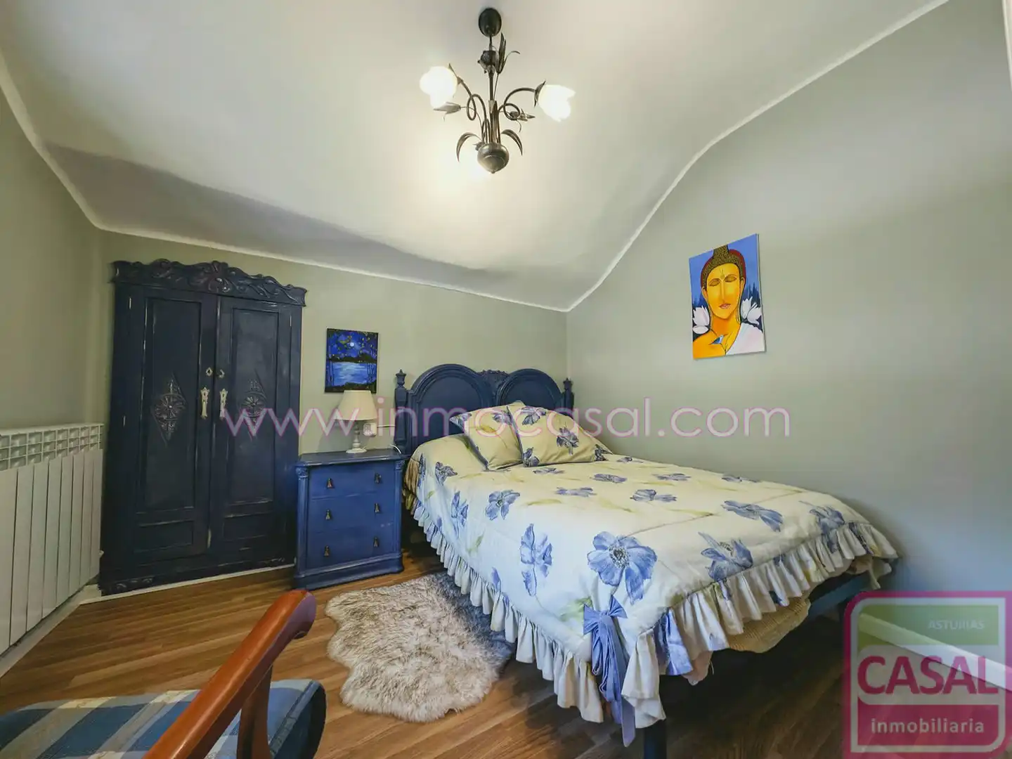 Schlafzimmer von Wohnung zum Verkauf in Mieres (Asturias) mit Heizung und Möbliert