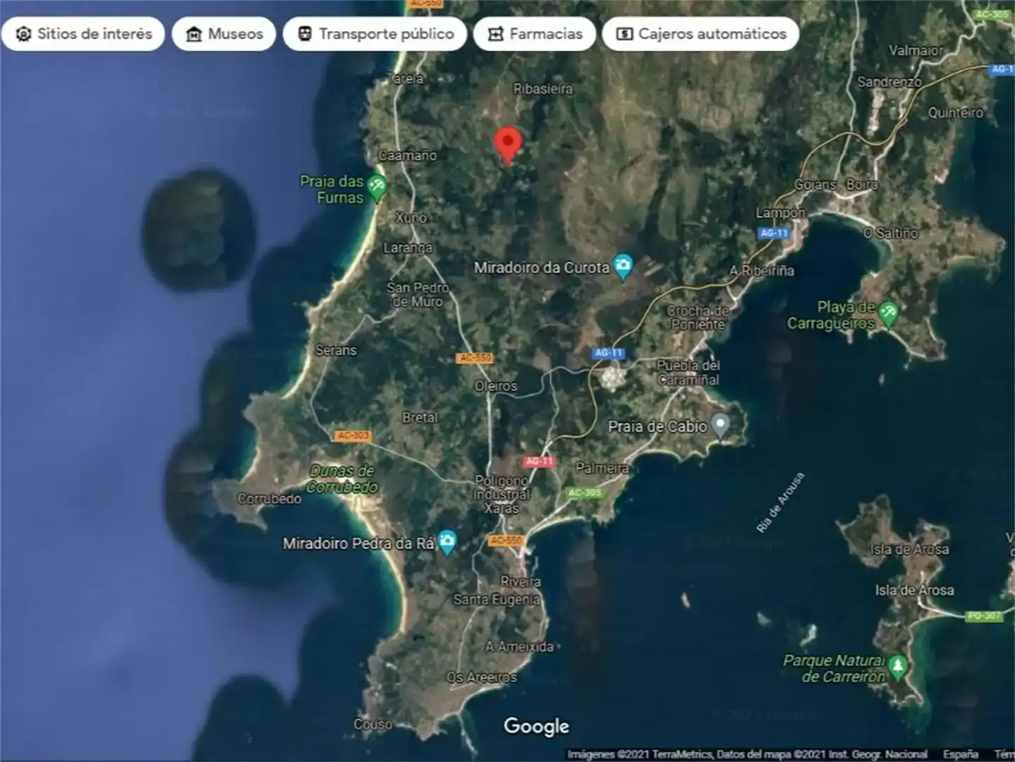 Finca rústica en venta en Porto do Son