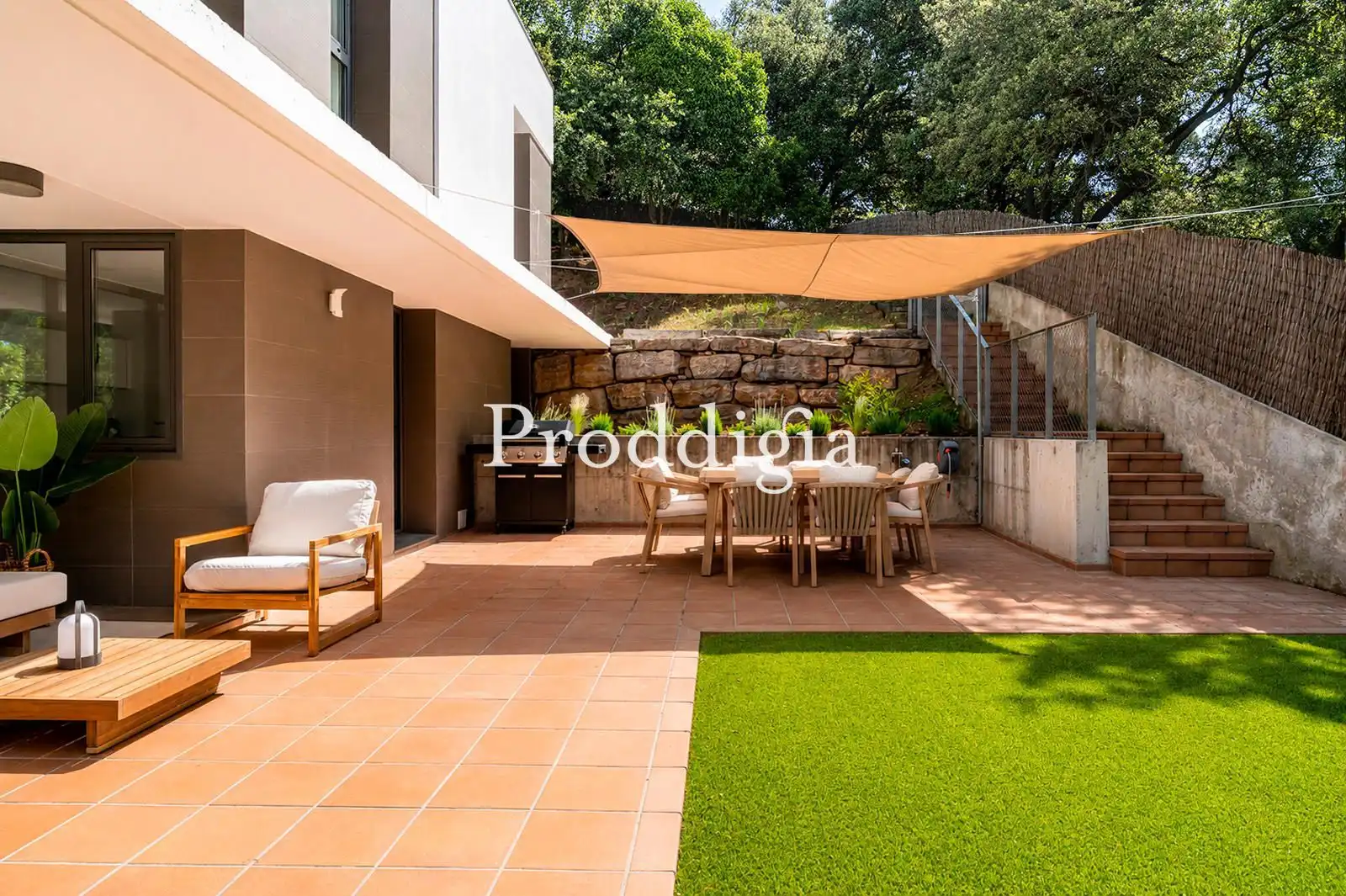 Terraza de Casa o chalet de alquiler en Barcelona con Aire acondicionado, Calefacción y Amueblado