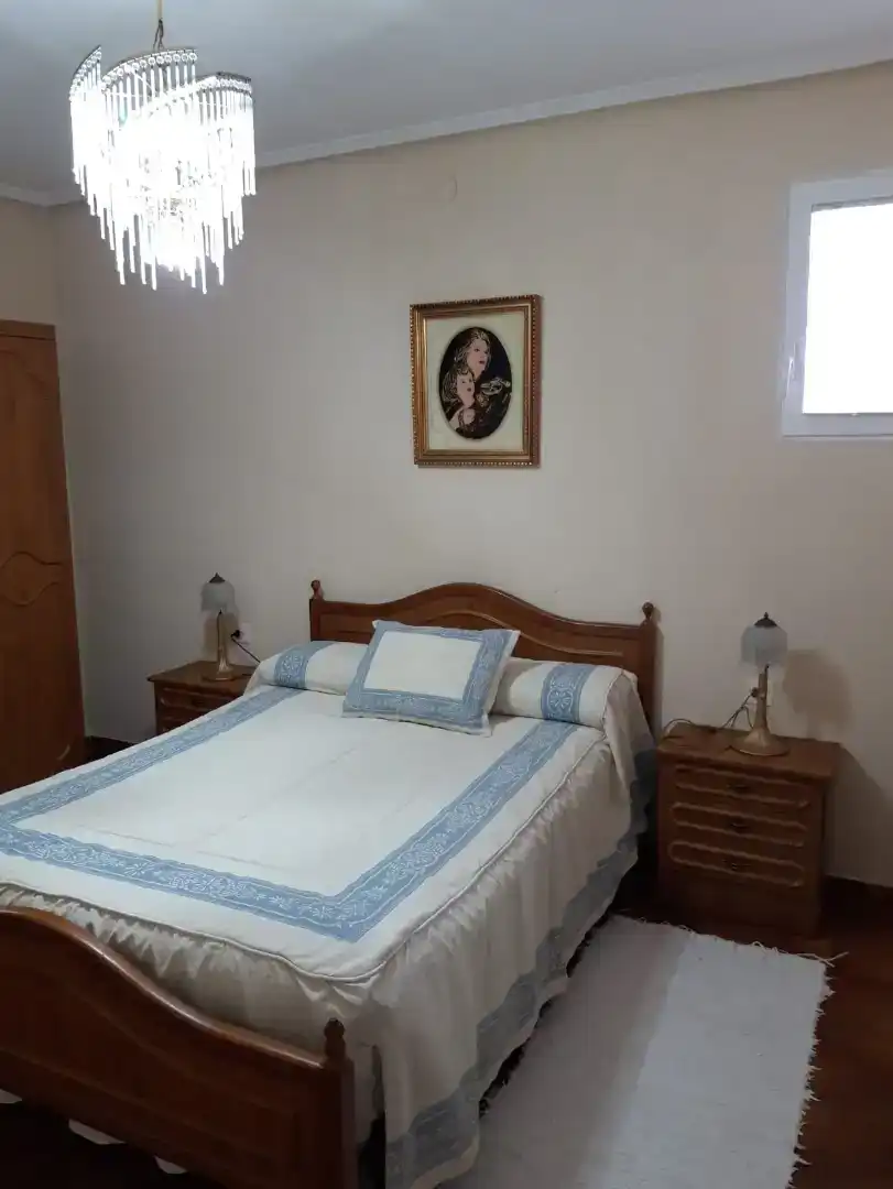 Schlafzimmer von Wohnung zur Miete in Villarejo de Órbigo mit Balkon