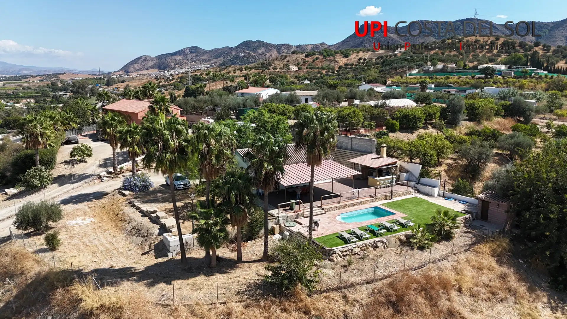Vista exterior de Finca rústica en venta en Cártama con Aire acondicionado, Jardín privado y Terraza