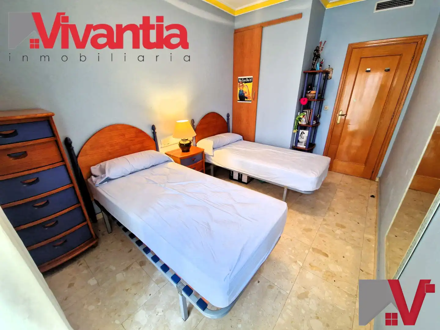 Bedroom of Flat for sale in Lorca  with Air Conditioner, Heating and Terrace