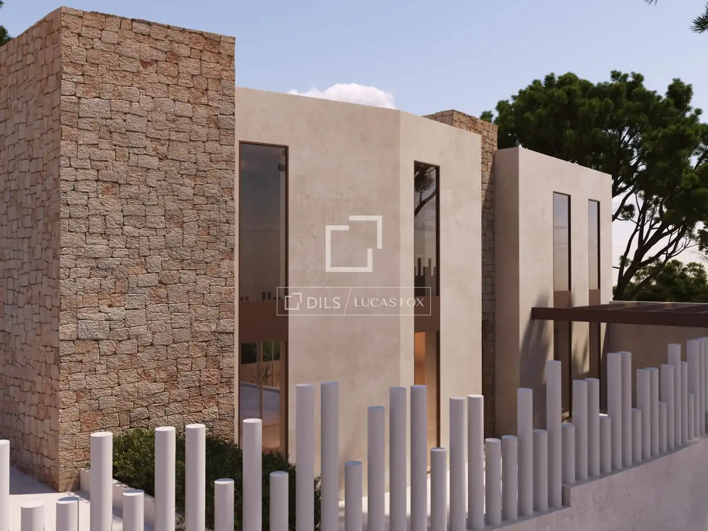 Exterior view of Houses for sale in Santa Eulària des Riu  with Air Conditioner, Heating and Private garden