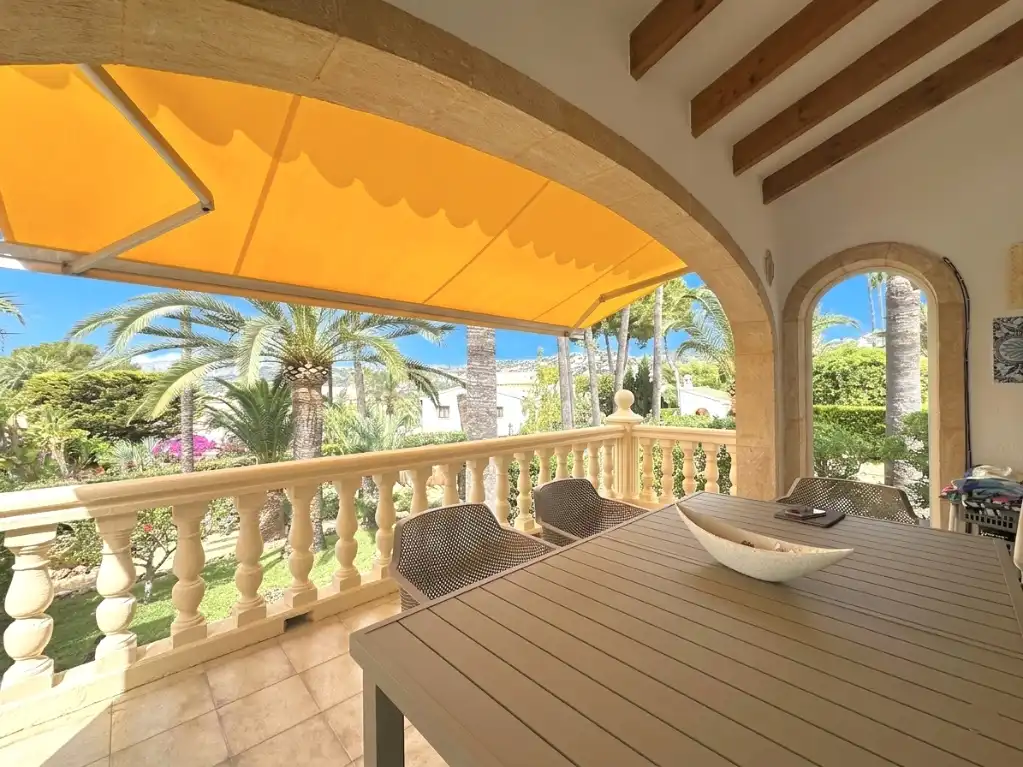 Terraza de Casa o chalet en venta en Moraira con Aire acondicionado, Calefacción y Jardín privado