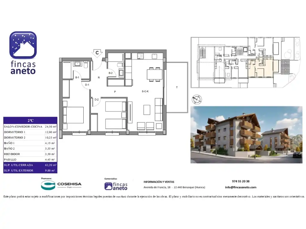 Apartamento en venta en Benasque con Terraza