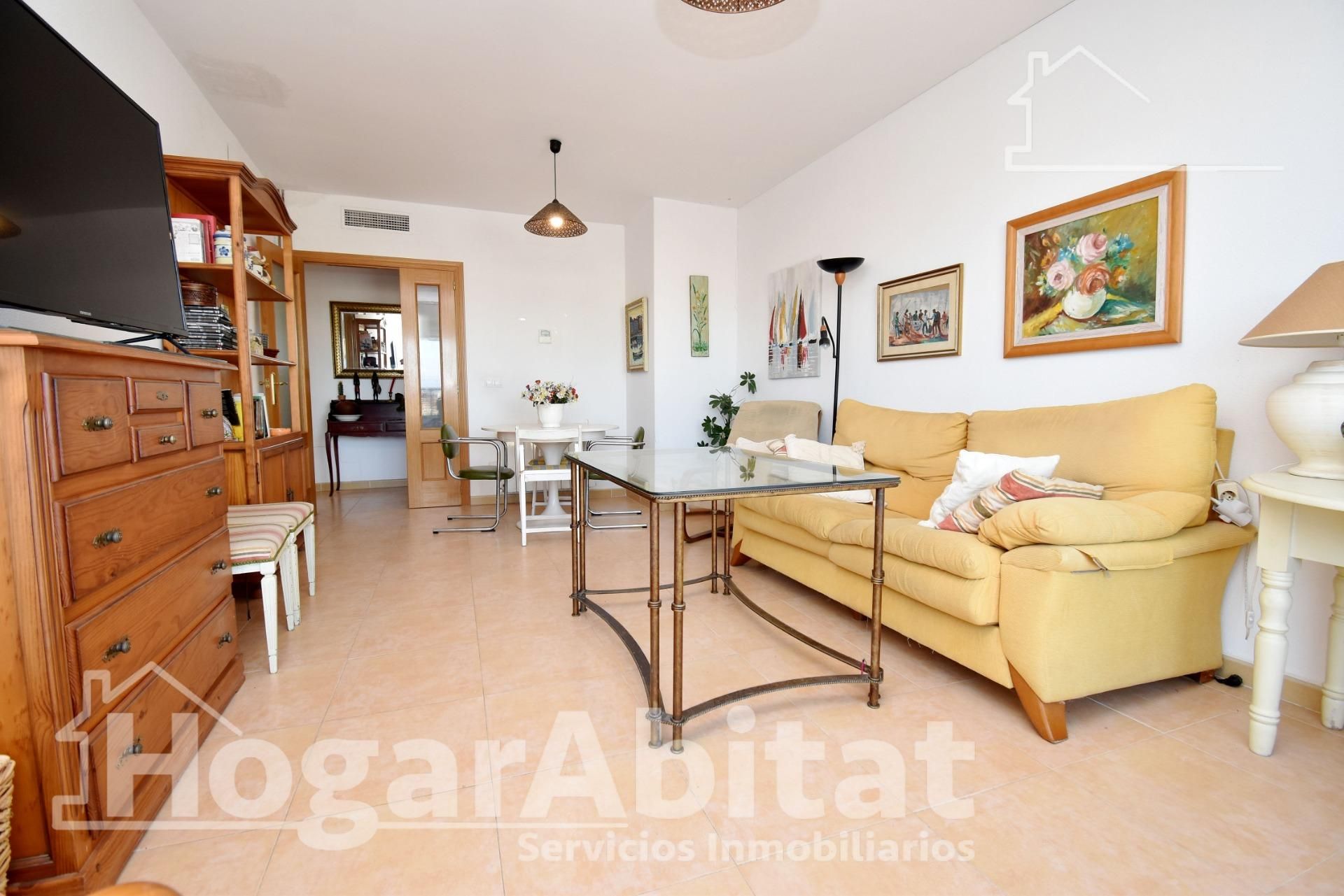 Living room of Attic for sale in Burriana / Borriana  with Air Conditioner, Heating and Terrace