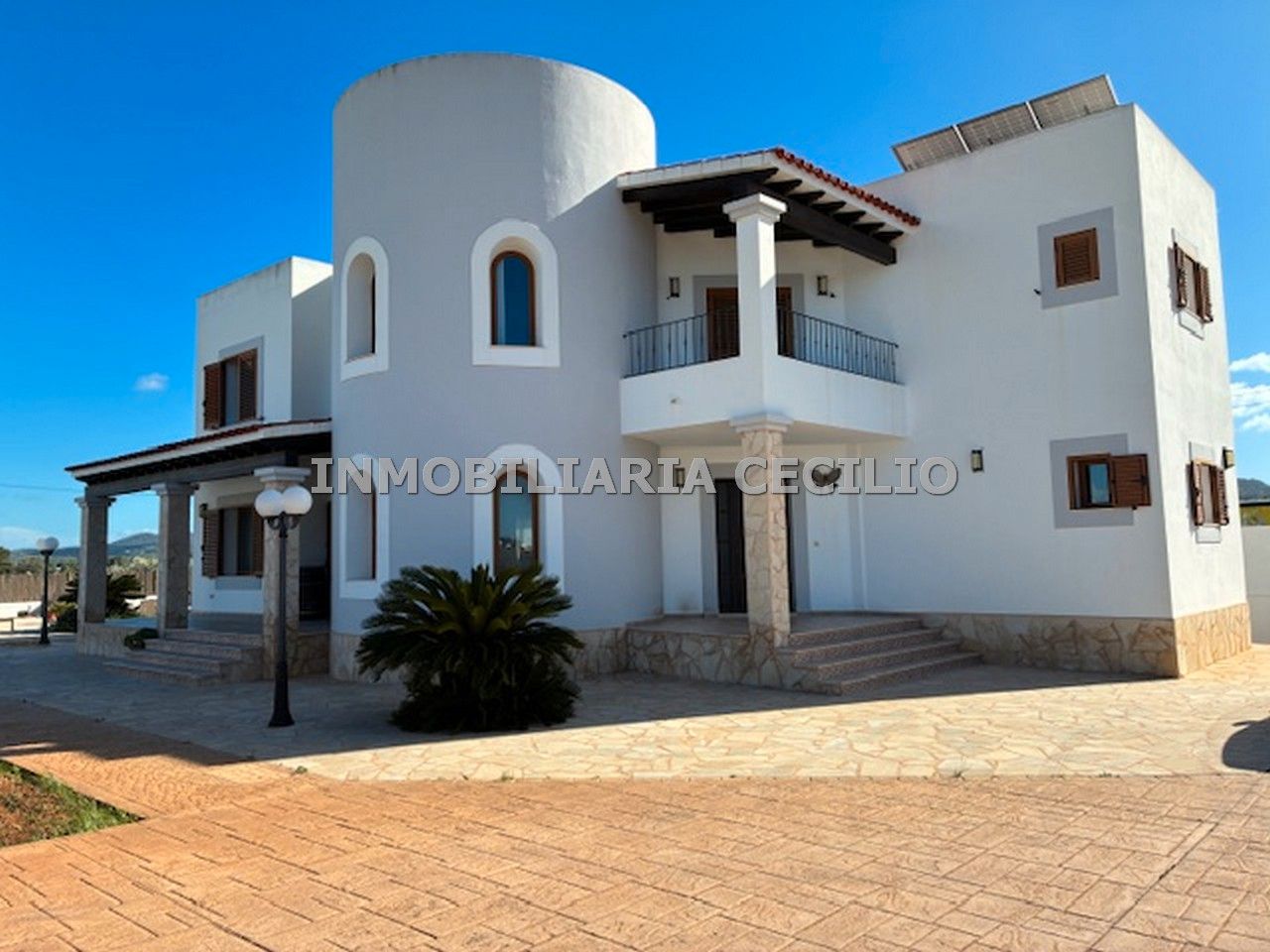 Exterior view of House or chalet for sale in Sant Josep de sa Talaia  with Heating, Private garden and Swimming Pool