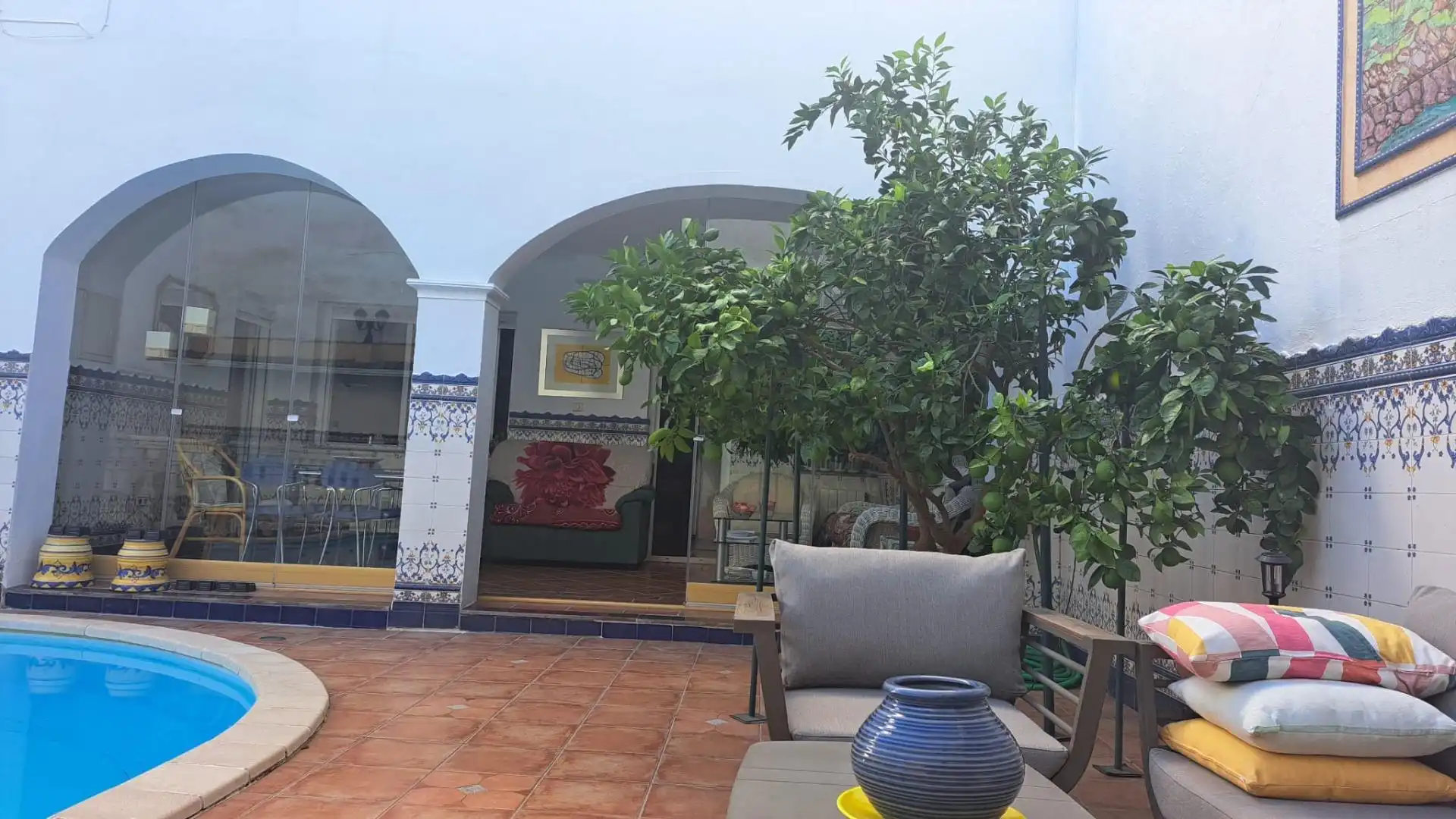 Terraza de Casa o chalet en venta en Salvatierra de los Barros con Aire acondicionado, Terraza y Trastero