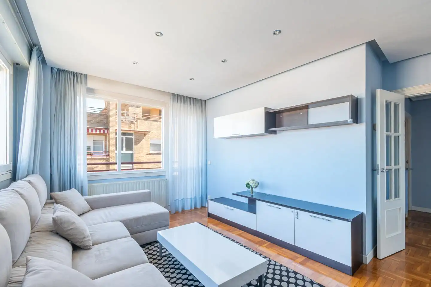 Sala de estar de Piso de alquiler en Barañáin / Barañain con Calefacción, Parquet y Trastero