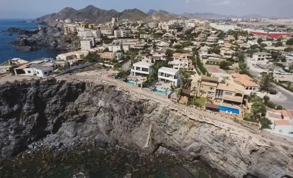 Vista exterior de Casa o chalet en venta en Cartagena con Aire acondicionado, Jardín privado y Terraza
