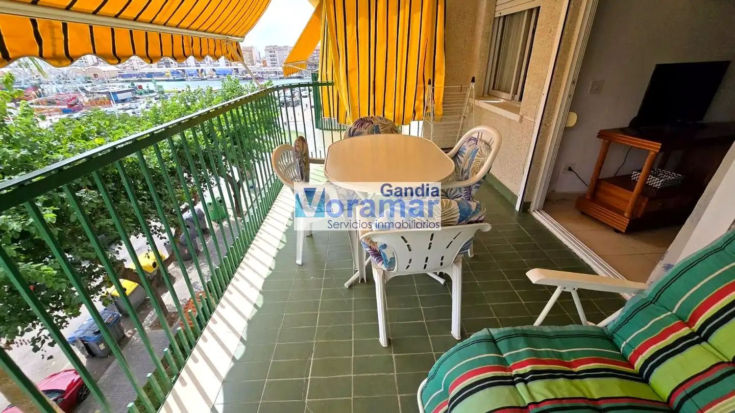 Terraza de Apartamento en venta en Gandia con Amueblado y Piscina comunitaria